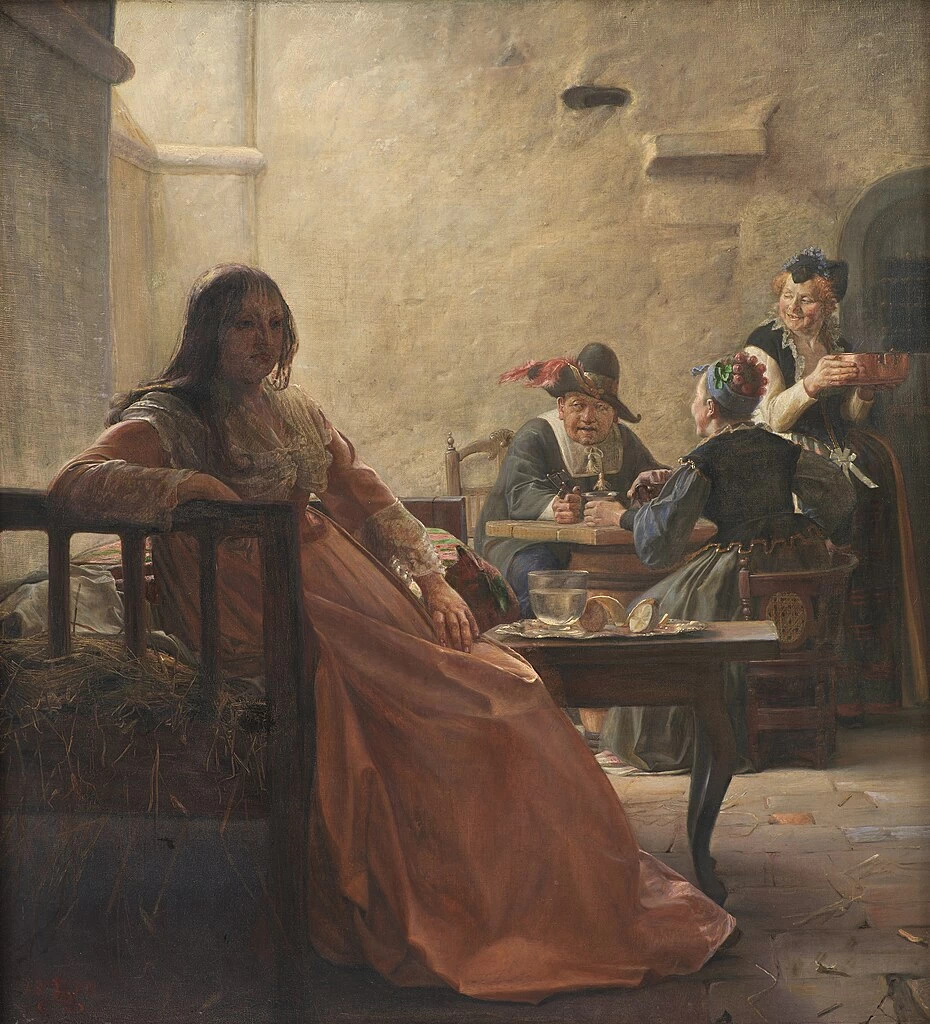 Kristian Zahrtmann - Leonora Cristina in prigione, 1870, Statens Museum for Kunst, Copenaghen